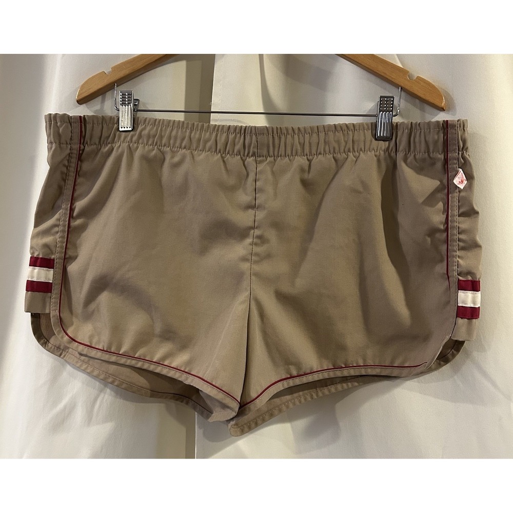 Vintage Jantzen Shorts‎ Mens 38 Tan Swim Trunks Lined 70s 80s 2.5" Inseam Adult
